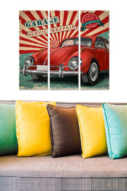 Tríptico Decorativo em MDF Multicolor – 3 Peças, 70x50 cm (Total), 3 mm