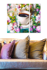 Conjunto de Quadros Decorativos em MDF Multicolor – 3 Peças (20x50 cm cada, total 70x50 cm, 3 mm)