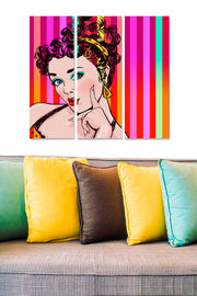 Quadro Decorativo em MDF Multicolor – Conjunto de 3 Peças (20 x 50 cm cada, total 70 x 50 cm) | Espessura 3 mm