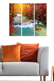 Tríptico Decorativo em MDF (3 Peças) Multicolor – 70x50 cm