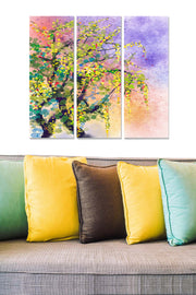 Quadro Decorativo 100% MDF Multicolor – Conjunto de 3 Peças (20x50 cm cada, total 70x50 cm), 3 mm