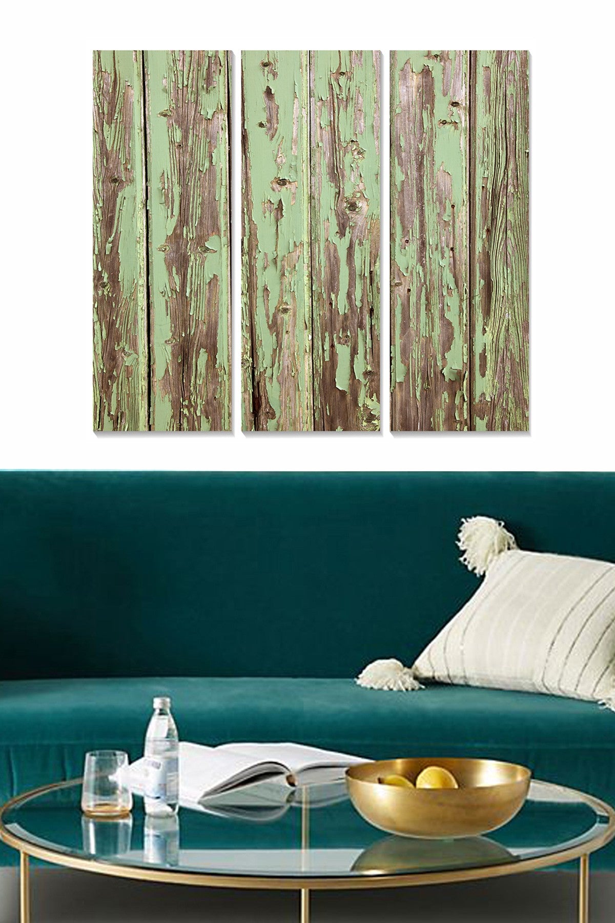Quadro Decorativo em MDF Multicolor (3 Peças) – 20x50 cm cada | Total 70x50 cm | 100% MDF, 3 mm | 1 kg | Ref. 553BNC3608 / MDF7888281