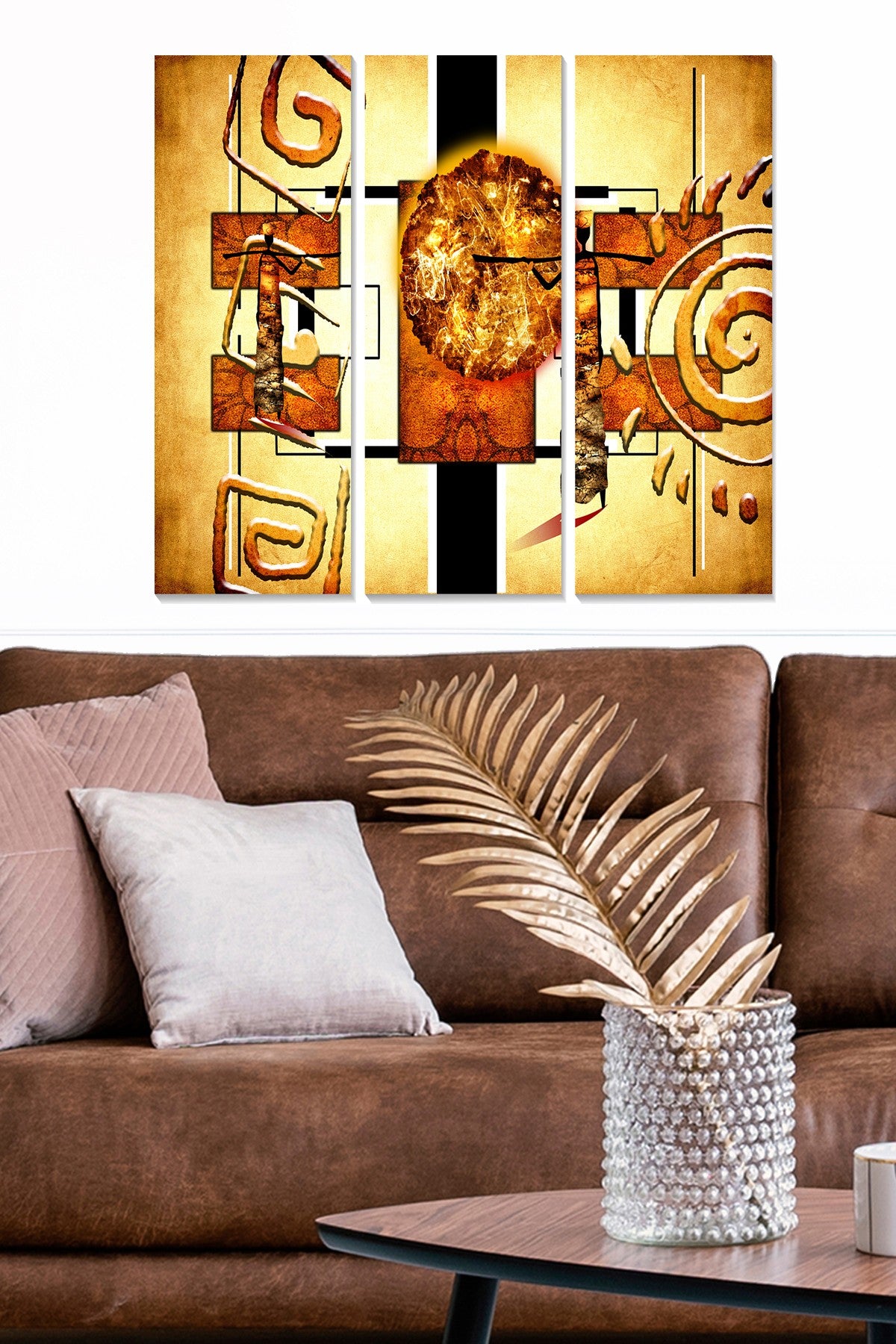 Conjunto de 3 Quadros Decorativos em MDF, Multicolor, 70x50 cm (Espessura 3 mm)