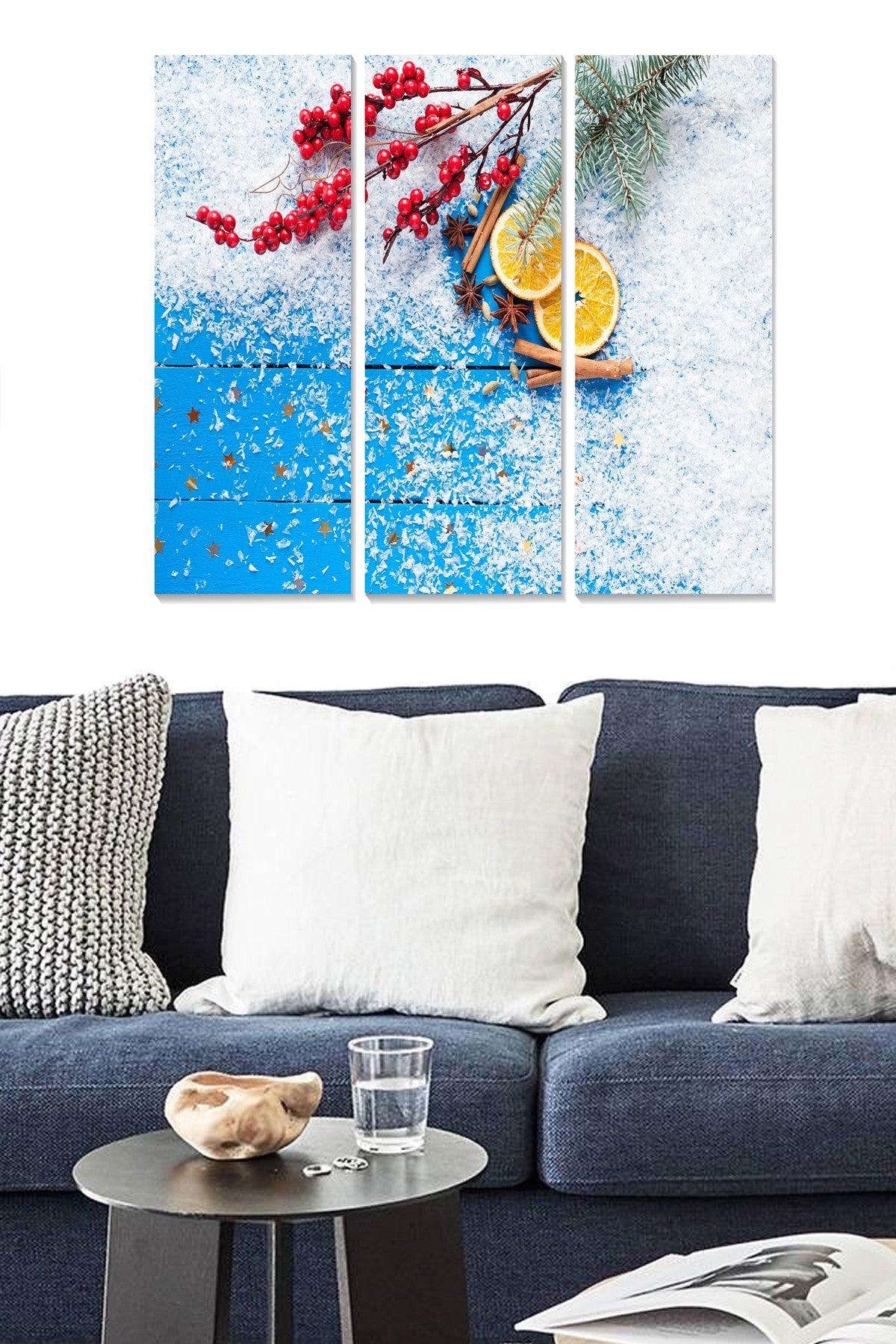 Quadro Decorativo em MDF Multicolor (Conjunto de 3 Peças) – Tamanho Total 70 x 50 cm, Espessura 3 mm