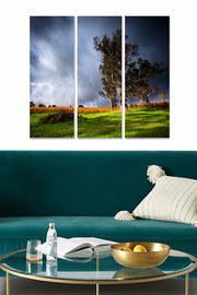 Quadro Decorativo em MDF Multicolor — Conjunto 3 Peças (20x50 cm cada) | Tamanho Total 70x50 cm | MDF 3 mm | MDF79249192