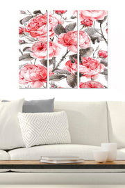 Quadro Decorativo em MDF Multicolor (Conjunto 3 Peças) 20x50 cm cada, Total 70x50 cm, Esp. 3 mm – MDF79254828 | 553BNC3614