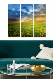 Quadro Decorativo em MDF Multicolor – Tríptico 70x50 cm (3 Peças)