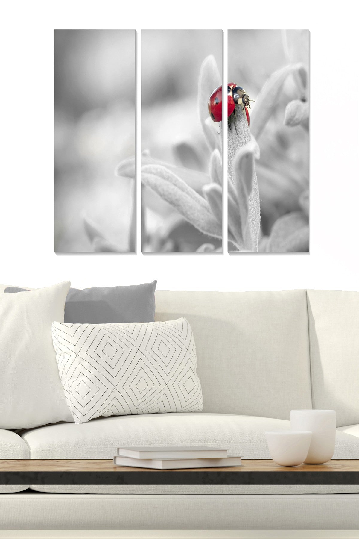 Quadro Decorativo Multicolor em MDF – Conjunto 3 Peças (3 mm) | 70x50 cm (3x 20x50 cm)