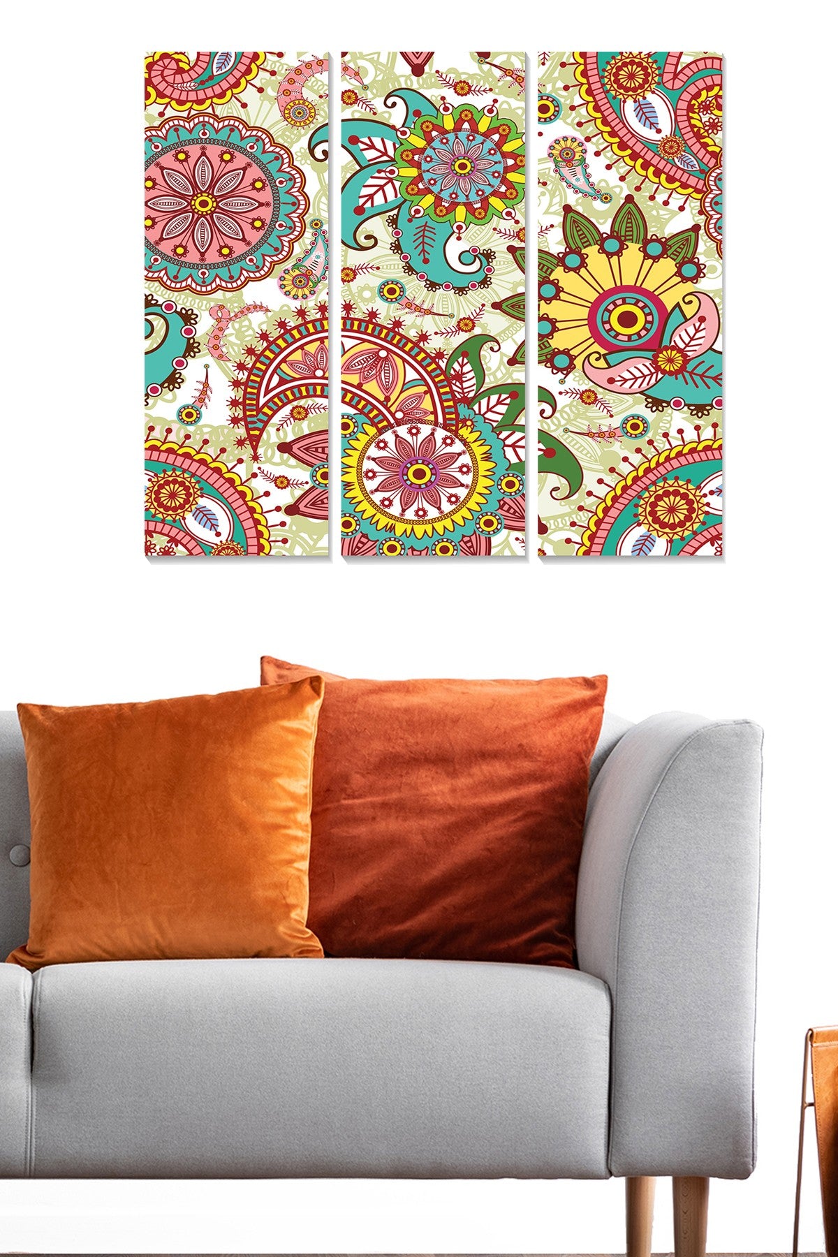 Tríptico Decorativo em MDF (3 Peças) Multicolor – 70x50 cm – MDF8043425