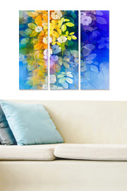 Quadro Decorativo em MDF Multicolor (3 Peças) – 70 x 50 cm, Espessura 3 mm