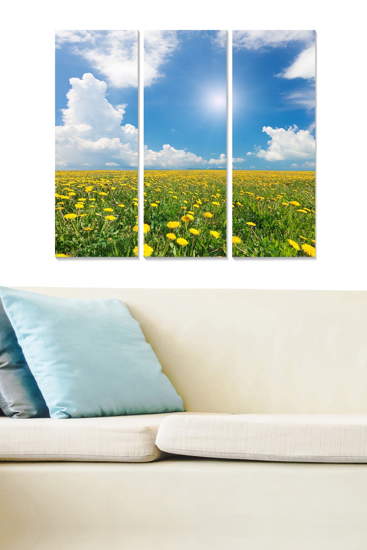 Quadro Decorativo em MDF Multicolor (Conjunto de 3 Peças) 70x50 cm – 3 mm de espessura