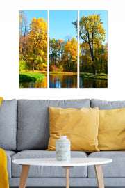 Quadro Decorativo em MDF Multicolor – Conjunto de 3 Peças (20x50 cm cada) | Tamanho Total 70x50 cm | Espessura 3 mm