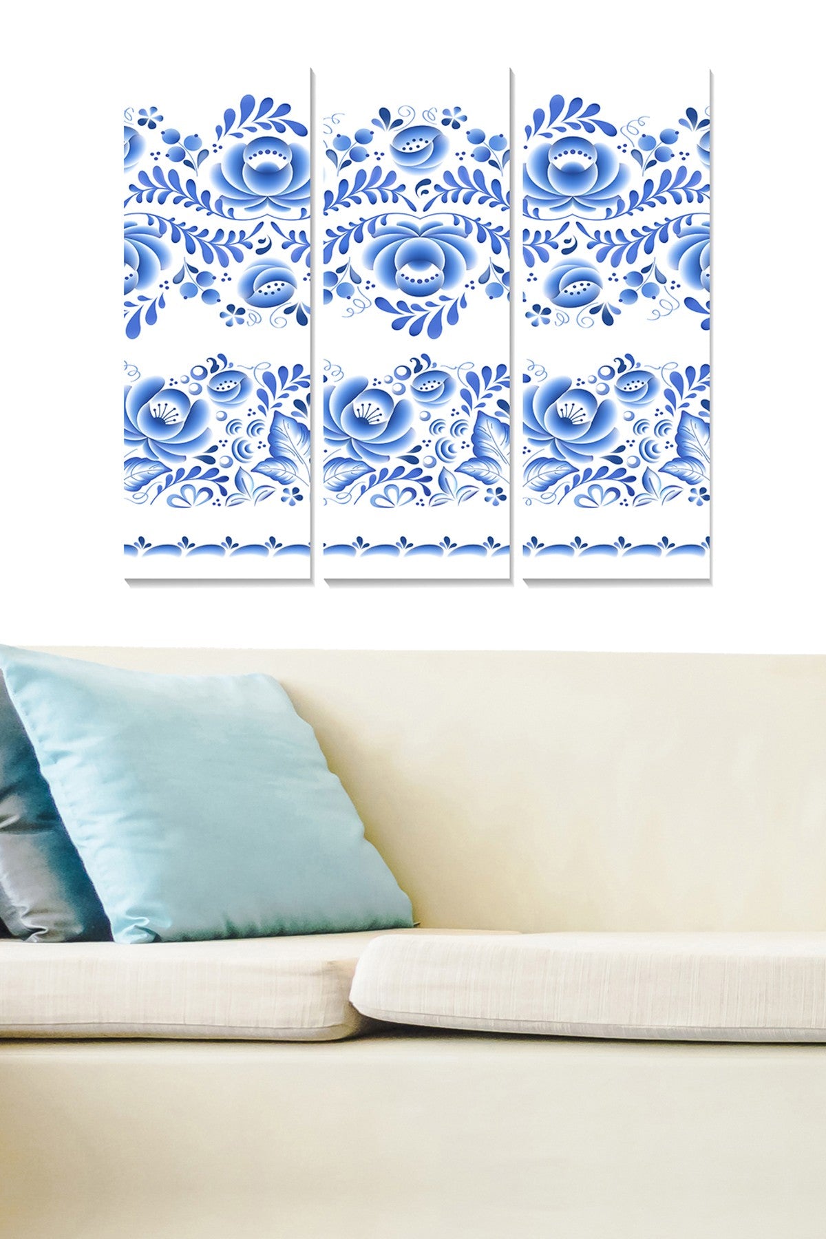 Quadro Decorativo MDF Multicolor – Conjunto 3 Peças (20x50 cm cada, total 70x50 cm), 100% MDF 3 mm