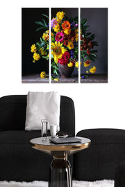 Quadro Decorativo em MDF (3 Peças) Multicolor 70x50 cm (3x20x50) – MDF 100% 3 mm | MDF8097186