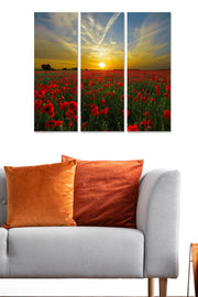 Conjunto de Quadros Decorativos em MDF Multicolor (3 Peças) – 20x50 cm cada, Total 70x50 cm, Espessura 3 mm