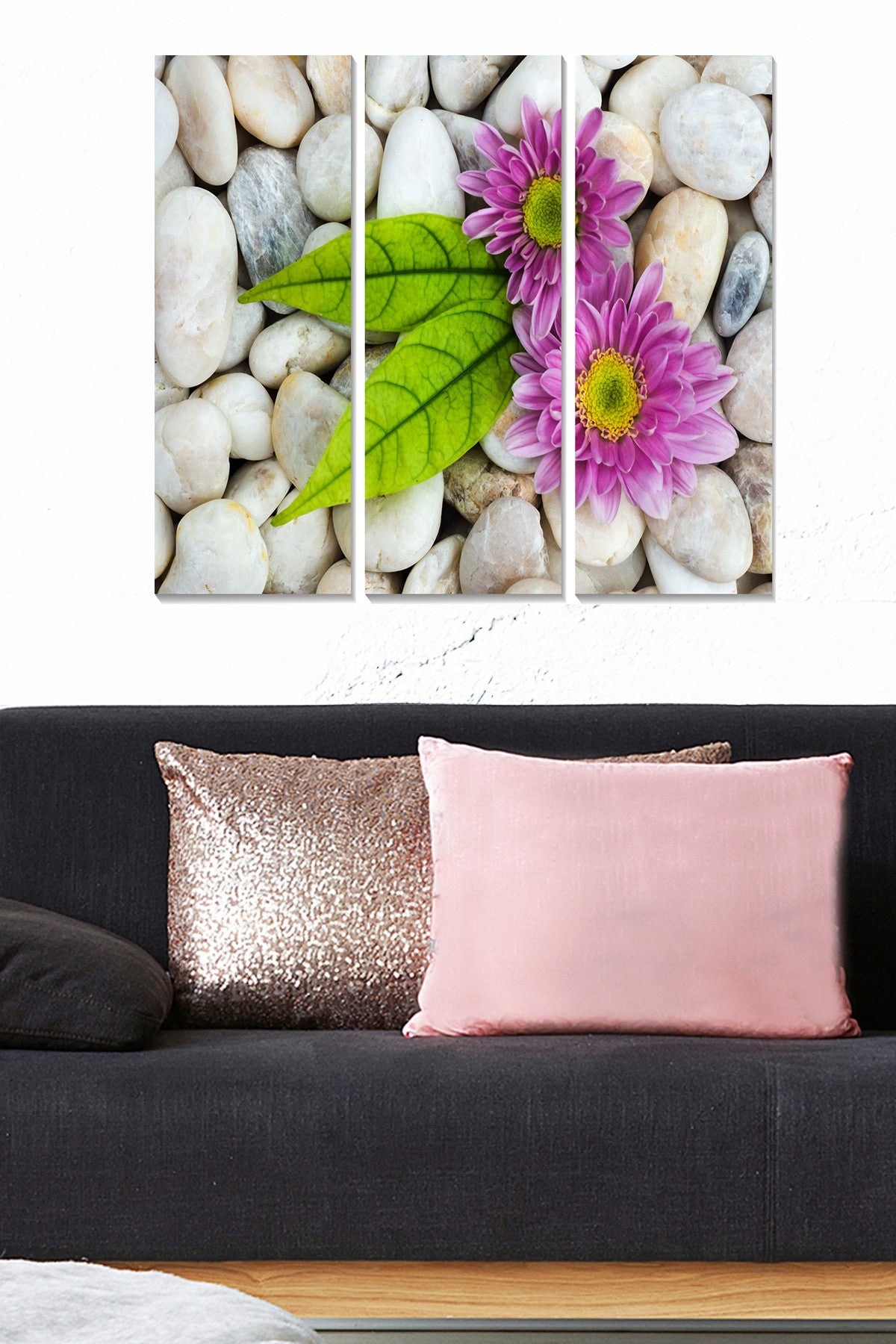 Quadro Decorativo em MDF Multicolor (Conjunto de 3) 70x50 cm – Espessura 3 mm