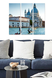 Conjunto de Quadros Decorativos em MDF (3 Peças) Multicolor – 70x50 cm Total (3x 20x50 cm), 3 mm