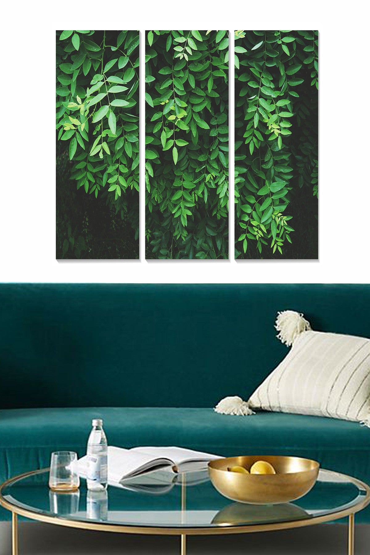 Conjunto de Quadros Decorativos em MDF Multicolor (3 Peças) – 20x50 cm cada, Total 70x50 cm, 3 mm