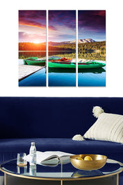 Conjunto de Quadros Decorativos em MDF Multicolor (3 Peças) – 70 x 50 cm | Espessura 3 mm