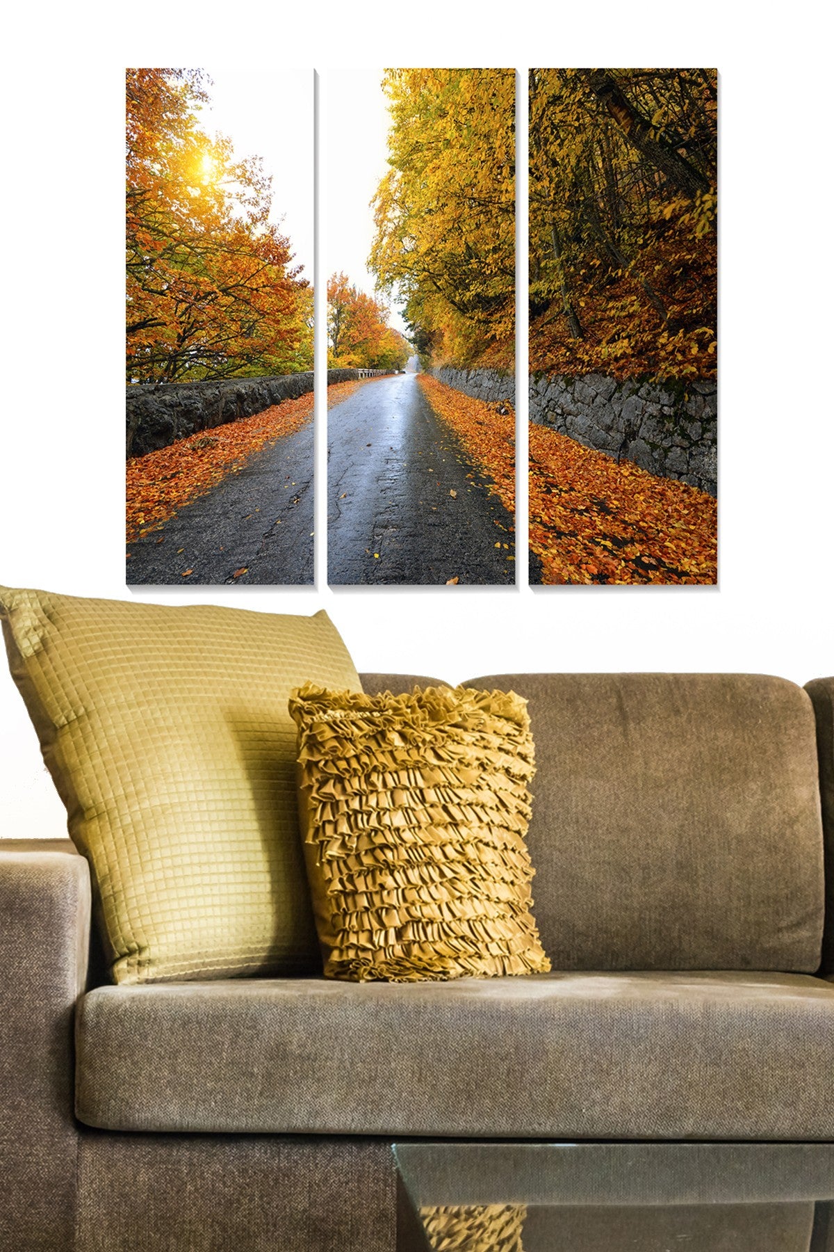 Tríptico Decorativo em MDF Multicolor – 70x50 cm (3×20x50 cm), Espessura 3 mm