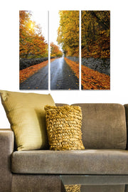 Tríptico Decorativo em MDF Multicolor – 70x50 cm (3×20x50 cm), Espessura 3 mm