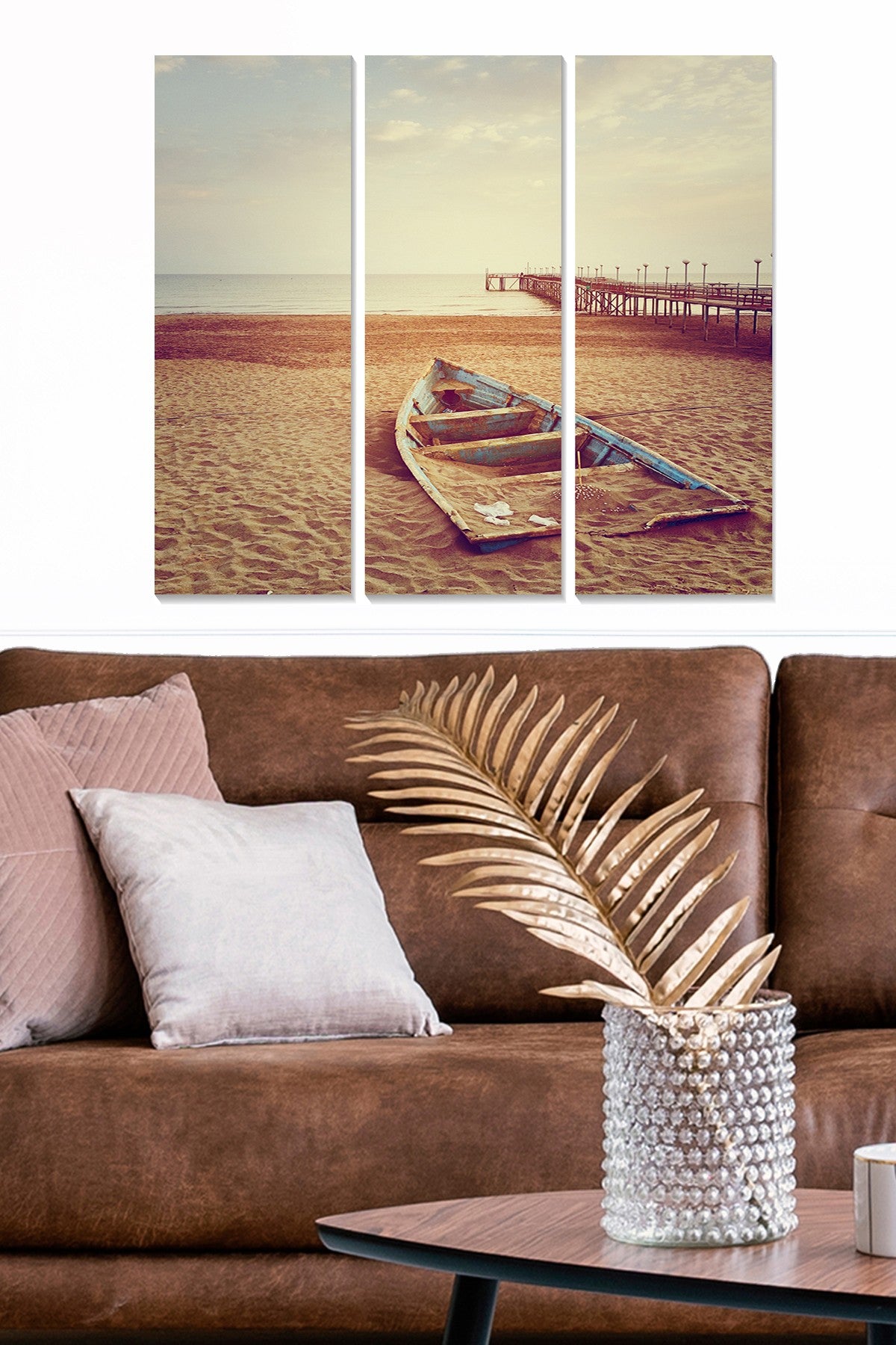 Quadro Decorativo em MDF Multicolor – Conjunto de 3 Peças (20x50 cm cada) | Total 70x50 cm | MDF 3 mm | MDF867218