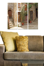 Quadro Decorativo em MDF Multicolor (3 Peças) — 100% MDF 3 mm, 20x50 cm cada, Tamanho Total 70x50 cm