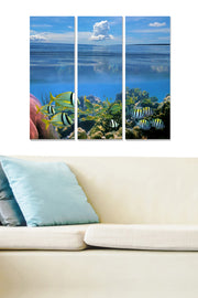 Conjunto de Quadros Decorativos em MDF (3 Peças), Multicolor — 70 x 50 cm (total), 3 mm de espessura