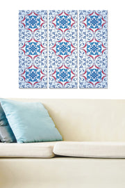 Conjunto de Quadros Decorativos em MDF Multicolor (3 Peças) – 20 x 50 cm cada, Total 70 x 50 cm