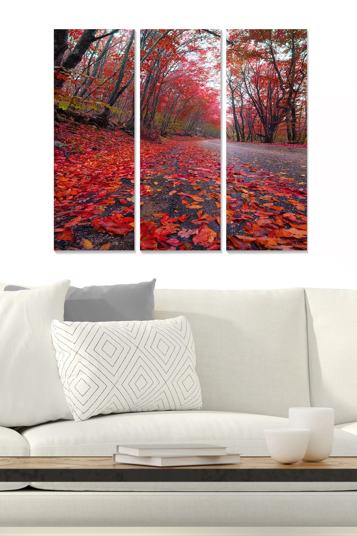 Conjunto de Quadros Decorativos em MDF (3 Peças), Multicolor, Total 70 x 50 cm, Espessura 3 mm