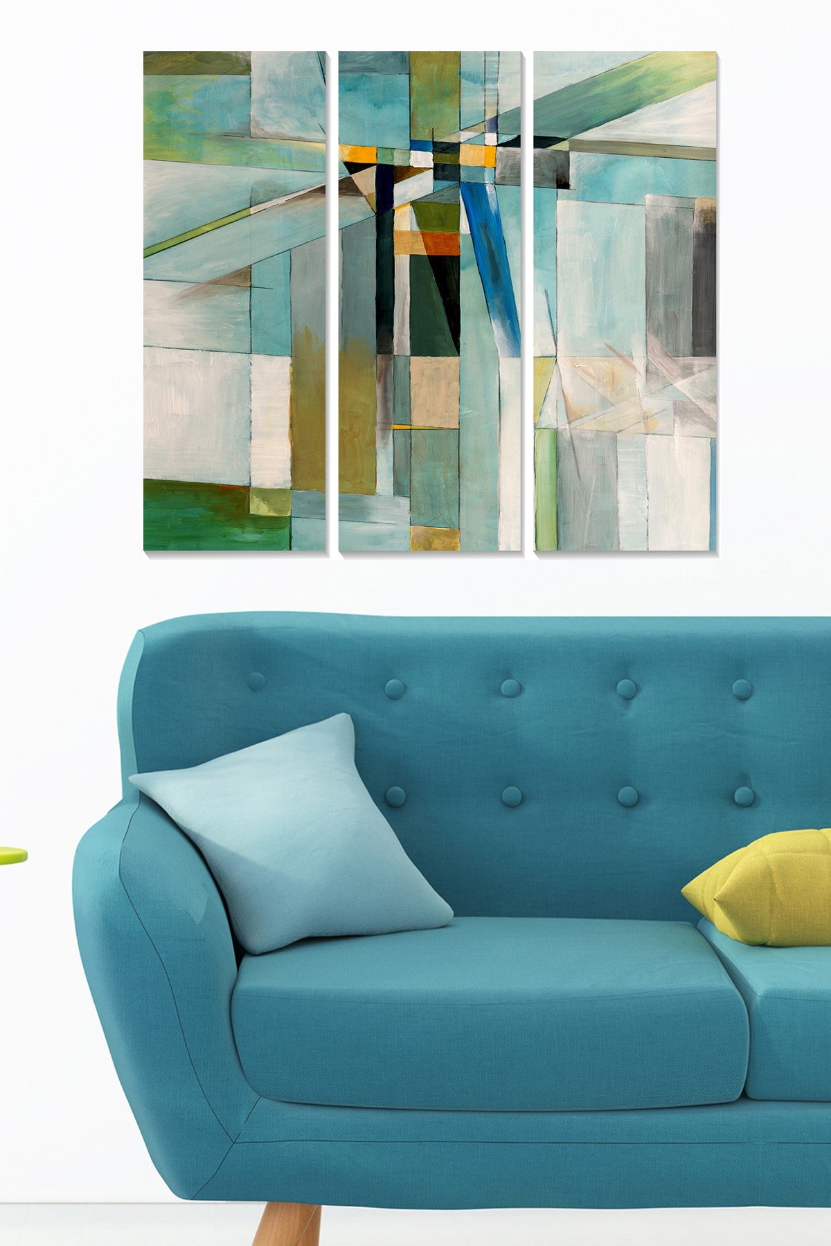 Tríptico Decorativo em MDF Multicolor – 3 Peças 20x50 cm (Total 70x50 cm), Espessura 3 mm, 1 kg