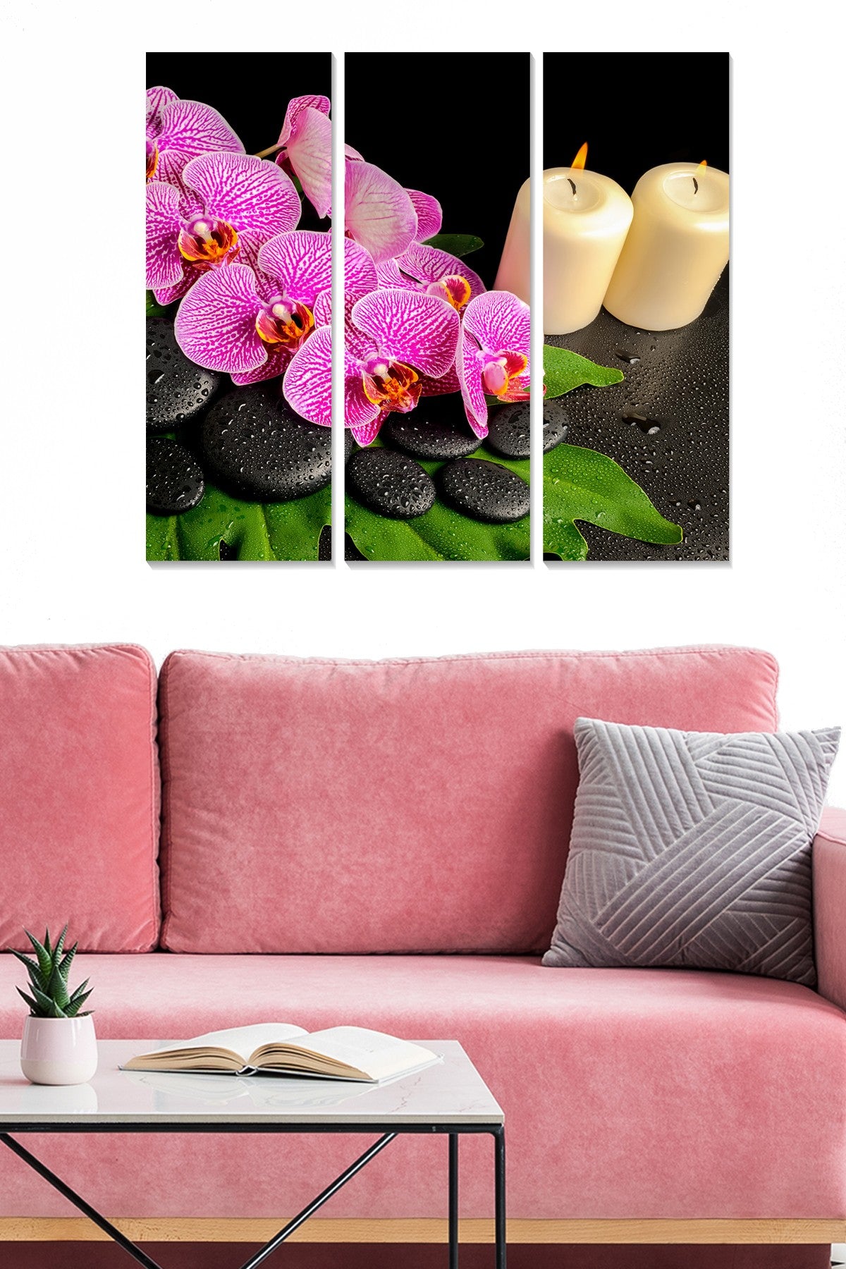 Tríptico Decorativo em MDF Multicolor – 3 Peças (20x50 cm cada), Tamanho Total 70x50 cm, MDF 3 mm | MDF8898089