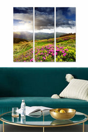 Quadro Decorativo em MDF Multicolor (Conjunto de 3 Peças) – Tamanho Total 70 x 50 cm, Espessura 3 mm