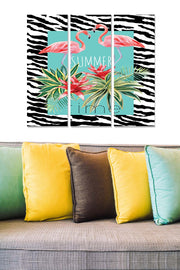 Tríptico Decorativo em MDF Multicolor – 70 x 50 cm (3× 20 x 50 cm), 3 mm