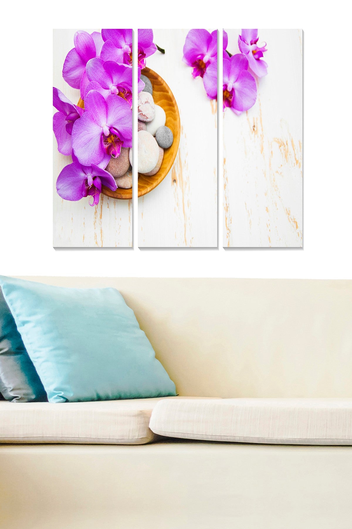 Conjunto de Quadros Decorativos em MDF, Multicolor, 3 Peças – 70x50 cm (3x 20x50 cm, 3 mm)