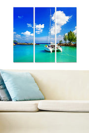 Conjunto de Quadros Decorativos 100% MDF (3 Peças) – Multicolor – 20x50 cm cada, total 70x50 cm, 3 mm