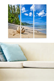 Quadro Decorativo em MDF Multicolor – Conjunto de 3 Peças, 70x50 cm (cada 20x50 cm, espessura 3 mm)