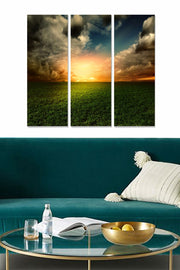 Quadro Decorativo em MDF Multicolor (Conjunto de 3) — 20x50 cm cada, 70x50 cm total, MDF 3 mm — MDF91986029