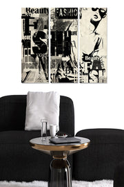 Quadro Decorativo em MDF (Conjunto de 3) Multicolor 70 x 50 cm | 3 mm (20 x 50 cm cada) – Ref. MDF9207899