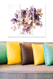 Quadro Decorativo em MDF Multicolor (Conjunto de 3) – 20x50 cm cada, Total 70x50 cm, Espessura 3 mm
