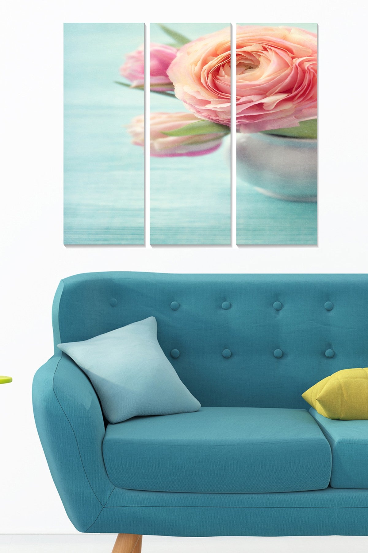 Quadro Decorativo em MDF Multicolor (3 Peças) – 20x50 cm cada, Total 70x50 cm – 100% MDF, 3 mm