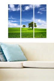 Tríptico Decorativo em MDF Multicolor — 70x50 cm (3×20x50 cm), Espessura 3 mm