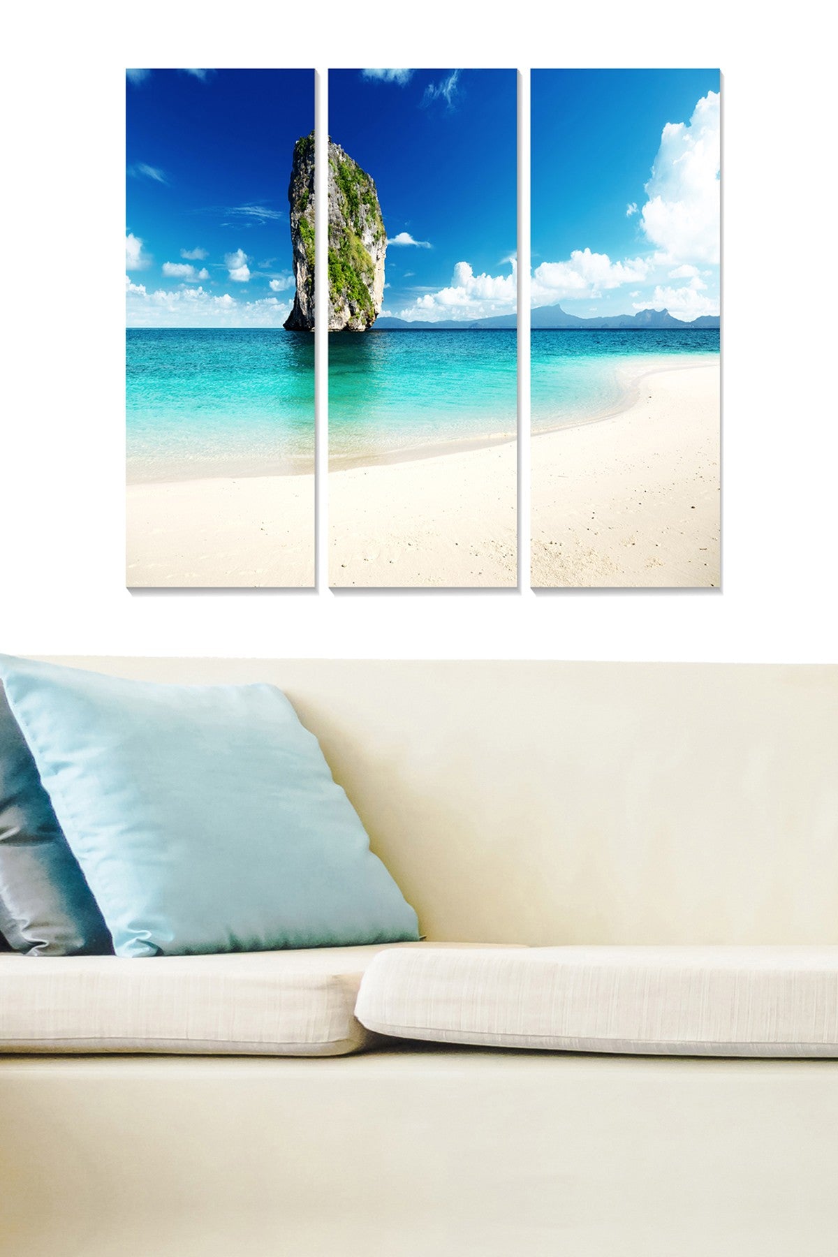 Conjunto de Quadros Decorativos em MDF (3 Peças) Multicolor — 20x50 cm cada | Tamanho Total 70x50 cm