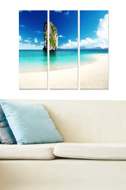 Conjunto de Quadros Decorativos em MDF (3 Peças) Multicolor — 20x50 cm cada | Tamanho Total 70x50 cm