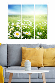 Quadros Decorativos em MDF Multicolor (3 Peças) – 70x50 cm total, 20x50 cm cada, 3 mm