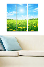 Quadro Decorativo em MDF Multicolor – Conjunto de 3 Peças (20 x 50 cm cada), Total 70 x 50 cm, 100% MDF 3 mm