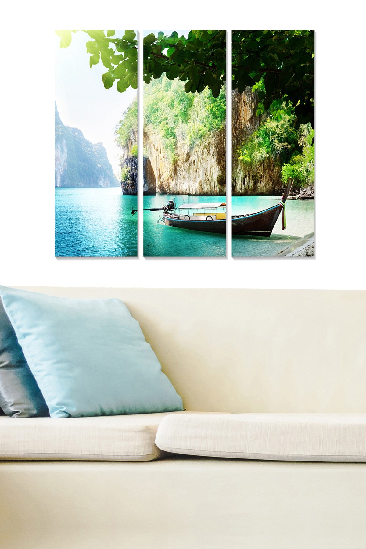 Quadro Decorativo MDF Multicolor – Conjunto de 3 Peças (20 x 50 cm cada) | Tamanho Total 70 x 50 cm | MDF 3 mm | MDF95180218 | 553BNC3778