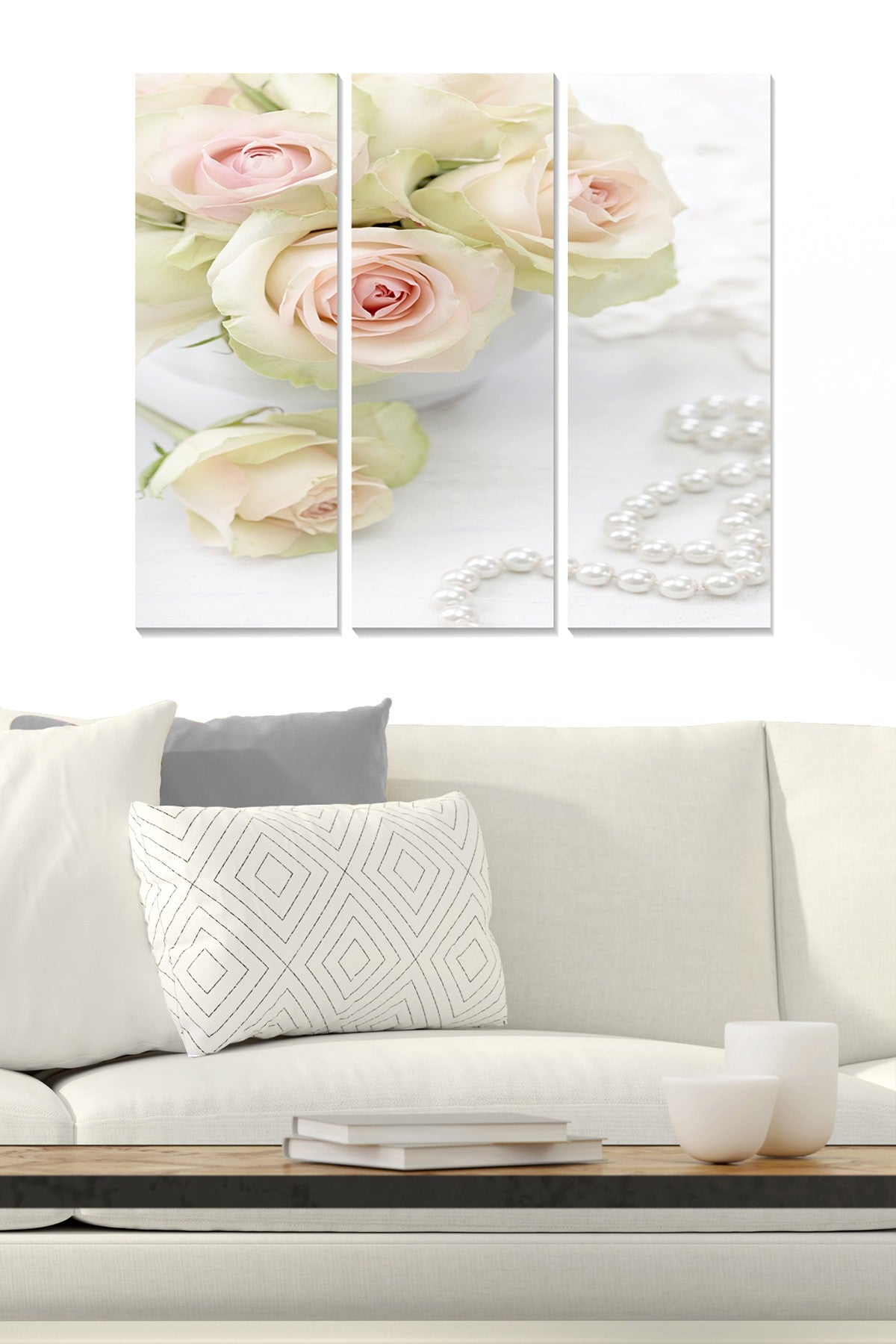 Quadro Decorativo em MDF Multicolor – Conjunto de 3 Peças, 20 x 50 cm (cada), Total 70 x 50 cm, Espessura 3 mm | MDF95721085