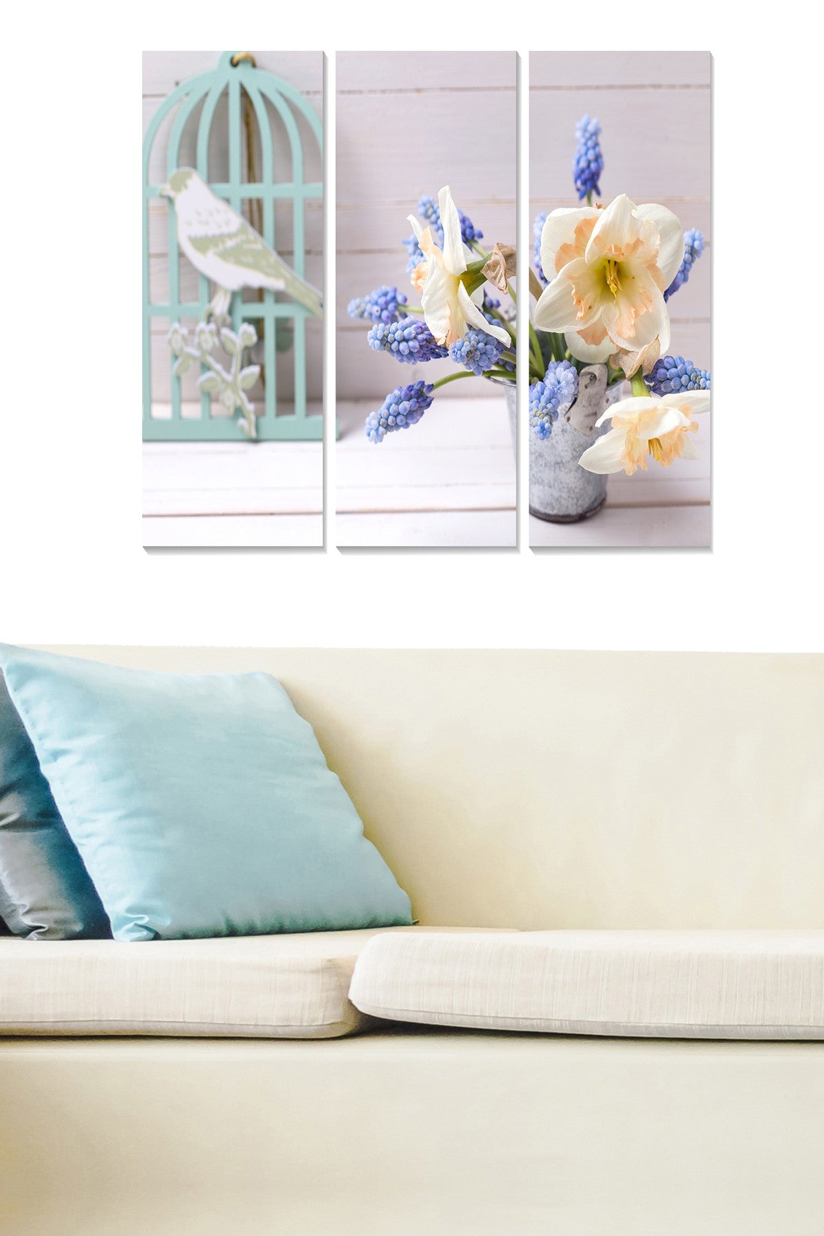 Quadro Decorativo em MDF Multicolor (Conjunto de 3) – 70x50 cm, MDF 3 mm – MDF9608988