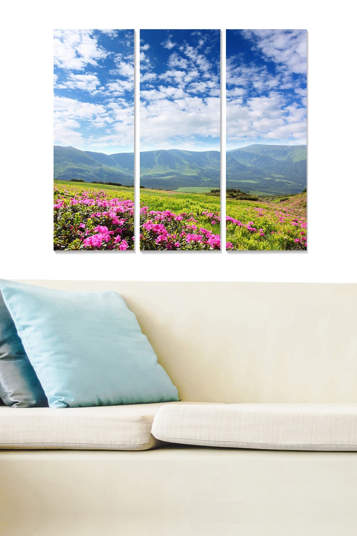 MDF96367202 Quadro Decorativo em MDF (3 Peças) Multicolor – 70x50 cm